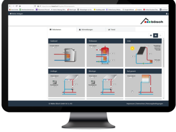 Bildschirm mit boesch connect | © bösch heizung.klima.lüftung