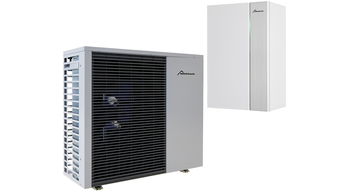 Außen- und Innengerät einer bösch-Splitwärmepumpe in modernem Design