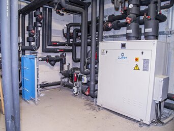 Wärmepumpe von bösch im prämierten Blue Building von Peter Blau. | © Ebenhofer Walter