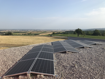  Die PV Anlage in Ost- West Ausrichtung mit 9,24 kWp. | © bösch - heizung, klima, lüftung