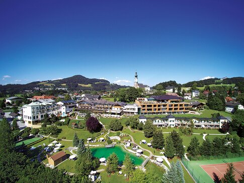 Übersicht über das Genussdorf Gmachl in Bergheim/Salzburg | © Hotel Gmachl GmbH