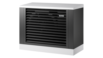 Außengerät einer bösch-Wärmepumpe in modernem Design für effiziente Heiz- und Kühllösungen