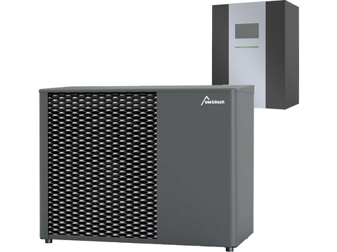 bösch Wärmepumpe MOZART10HAC R290 mit Hydrobox – nachhaltige Heizlösung mit umweltfreundlichem Kältemittel.