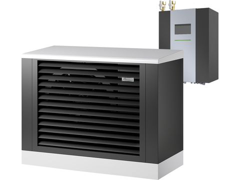 bösch Wärmepumpe MOZART9HAC mit Hydrobox R32 – effiziente Komplettlösung für Heizen und Kühlen.