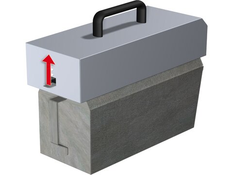 Dual Abschebehälter geschlossen