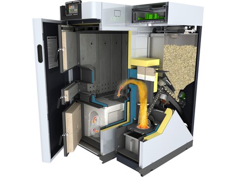 Funktion der Kombi-Heizzentrale DUO